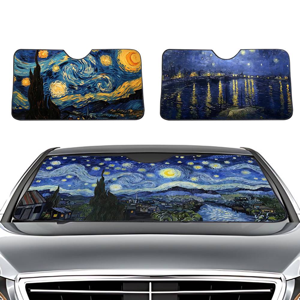Windshield Sun Shade - Sternennacht V-Van G-Gogh Auto Sonnenschutz Windschutzscheibe