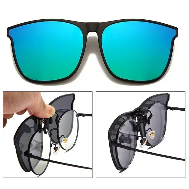Car Mirror - 1 Stück polarisierte Clip-On-Sonnenbrille für Herren,