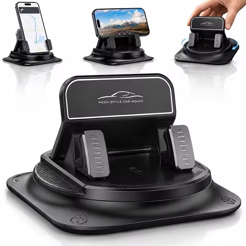 Car Phone Holder - 360 ° Universal-Auto-Handyhalterung mit Anti-Rutsch-Silikon für