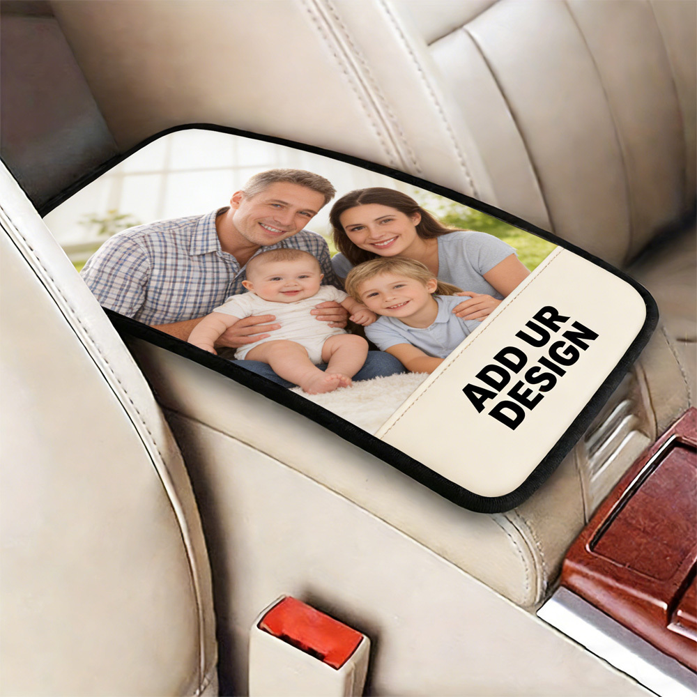 Car Seat Cover - 1 Stück Individuell Bedruckter Auto-Armlehnenbezug, Auto-Mittelkonsolenauflage,