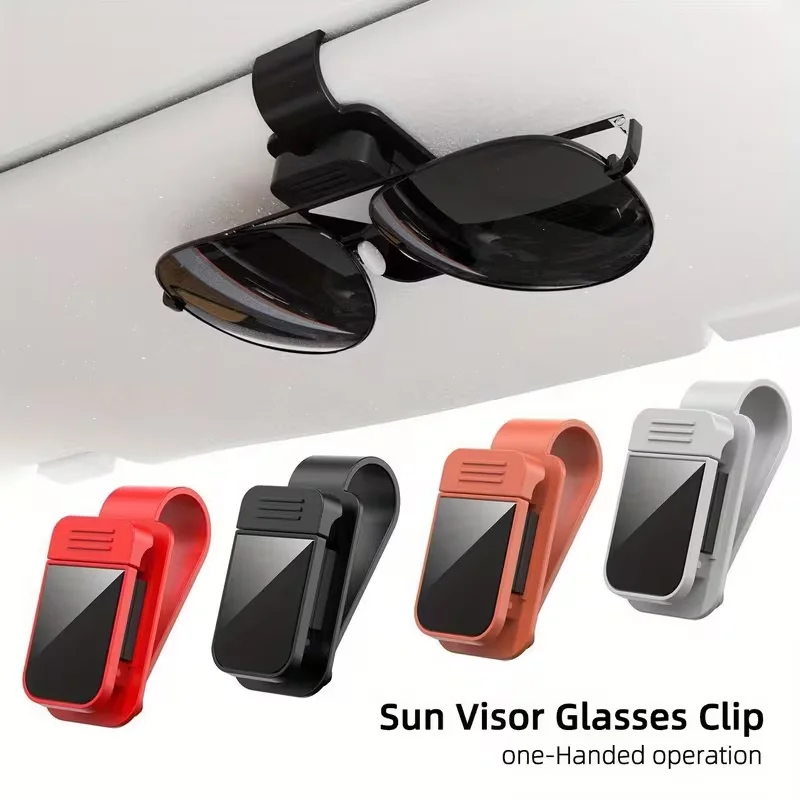 Car Organizer - Sonnenblenden-Clip für Sonnenbrillen, stabiler Brillenhalter, Karten-